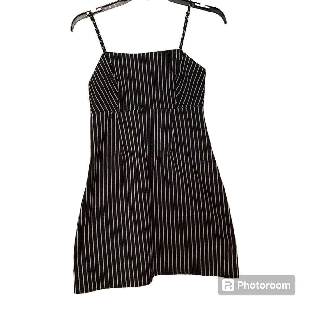 Kendall and Kylie black striped dress.